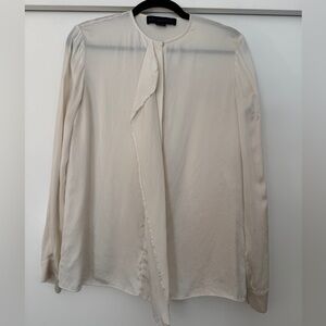 Stella McCartney 100% Silk Ruffle Front Blouse IT 40